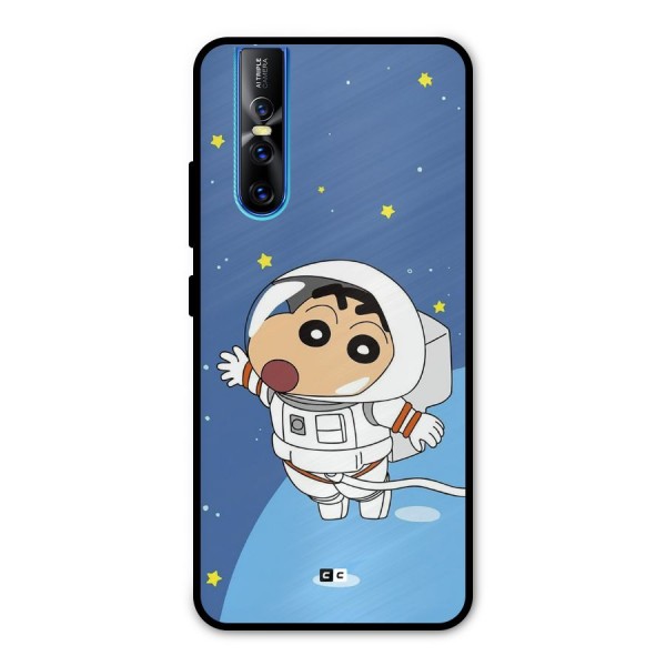 Astronaut Shinchan Metal Back Case for Vivo V15 Pro