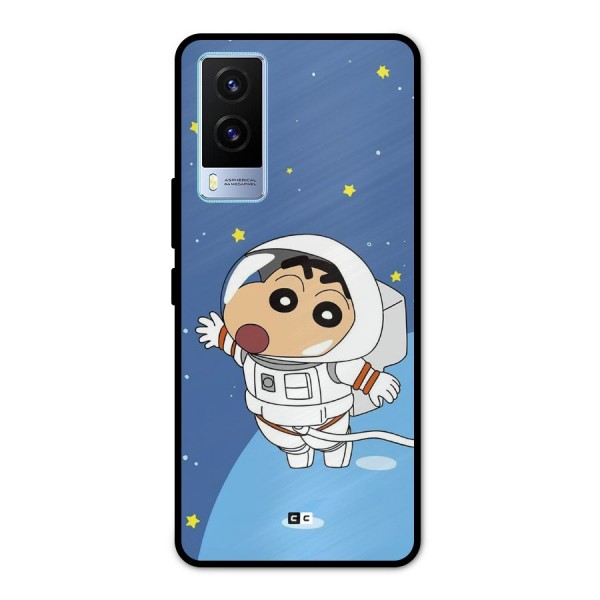 Astronaut Shinchan Metal Back Case for Vivo V21e 5G