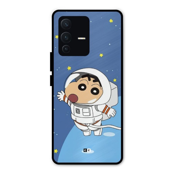 Astronaut Shinchan Metal Back Case for Vivo V23 Pro