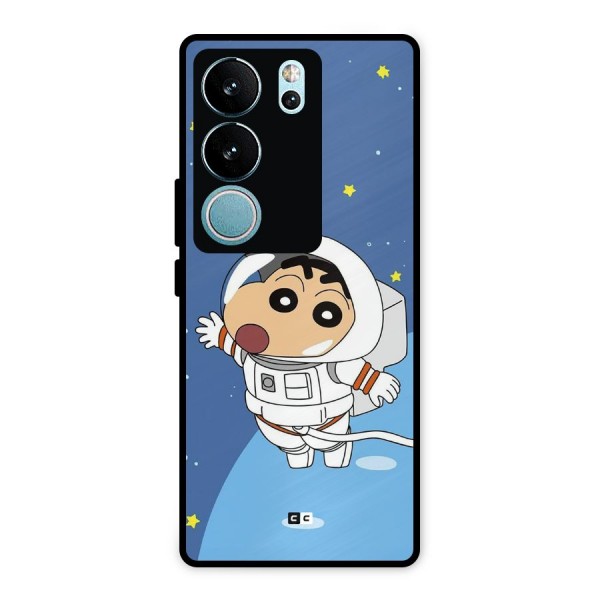 Astronaut Shinchan Metal Back Case for Vivo V29 Pro