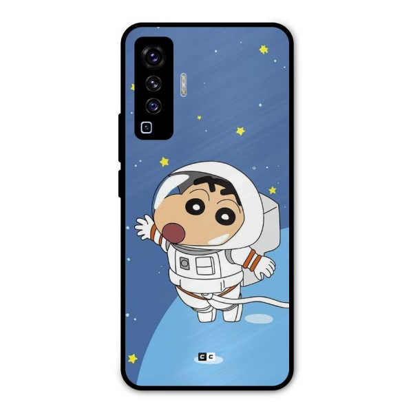 Astronaut Shinchan Metal Back Case for Vivo X50