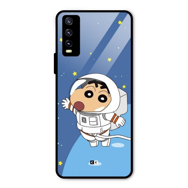 Astronaut Shinchan Metal Back Case for Vivo Y20 2021