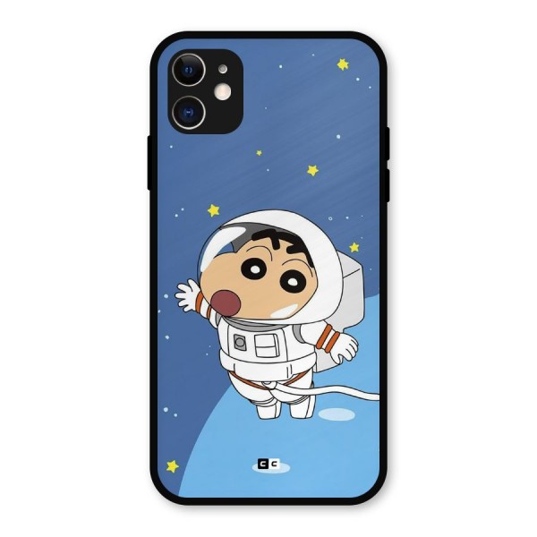 Astronaut Shinchan Metal Back Case for iPhone 11