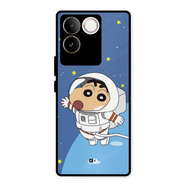 Astronaut Shinchan Metal Back Case for iQOO Z7 Pro