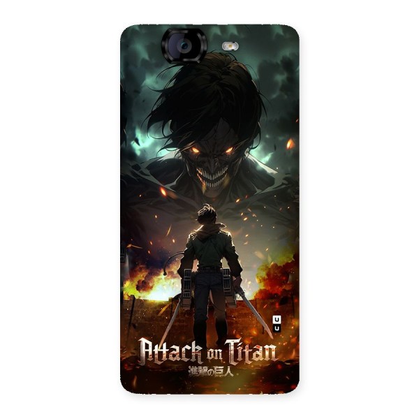 Atack On Titan Back Case for Canvas Knight A350