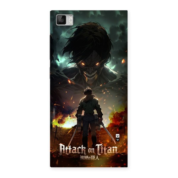 Atack On Titan Back Case for Mi3