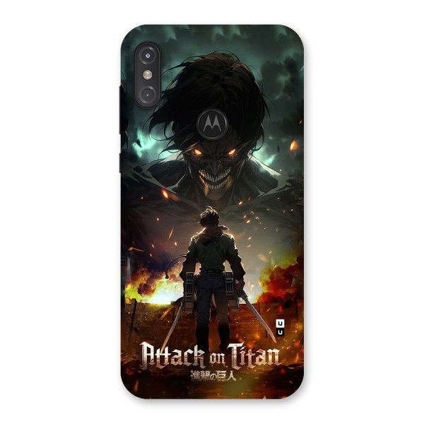 Atack On Titan Back Case for Motorola One Power