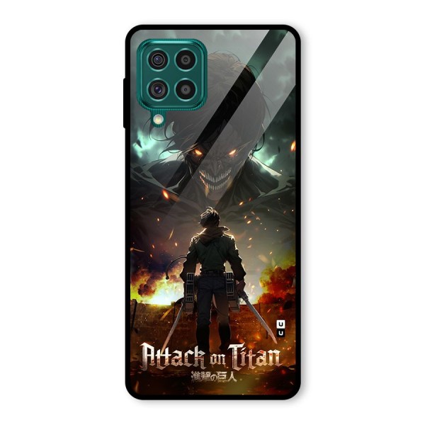 Atack On Titan Glass Back Case for Galaxy F62