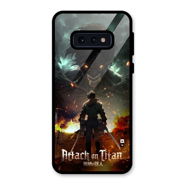 Atack On Titan Glass Back Case for Galaxy S10e