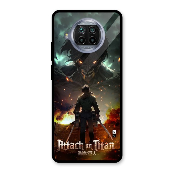 Atack On Titan Glass Back Case for Mi 10i