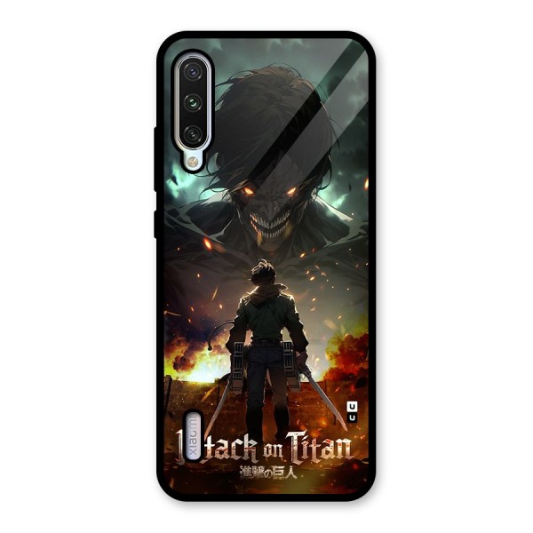 Atack On Titan Glass Back Case for Mi A3