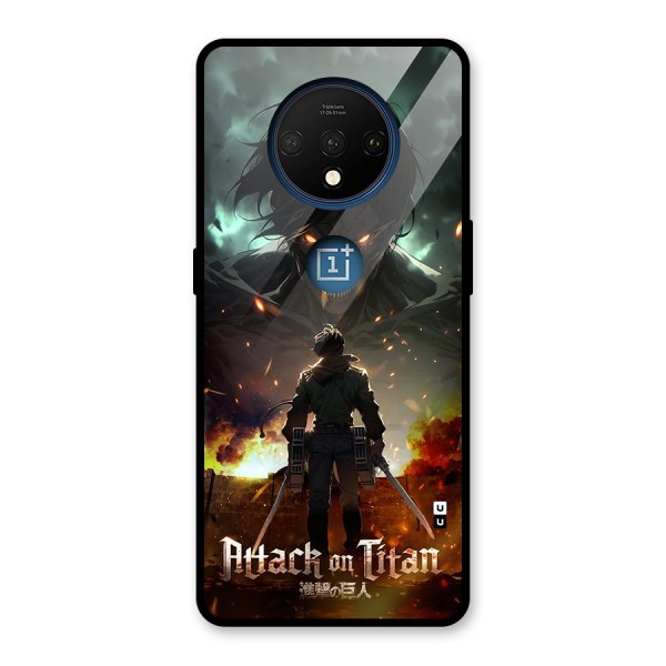 Atack On Titan Glass Back Case for OnePlus 7T