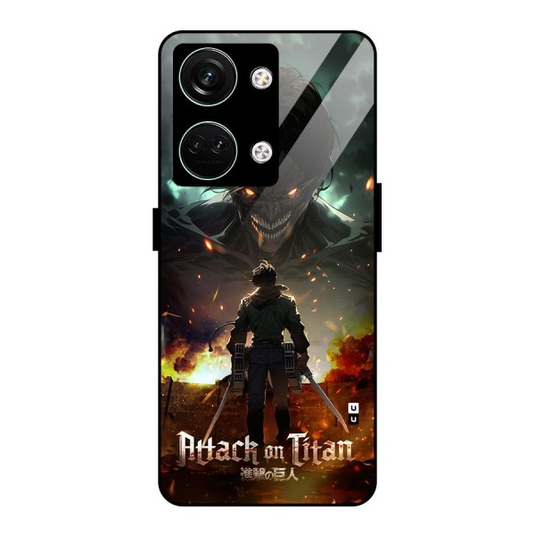 Atack On Titan Glass Back Case for Oneplus Nord 3