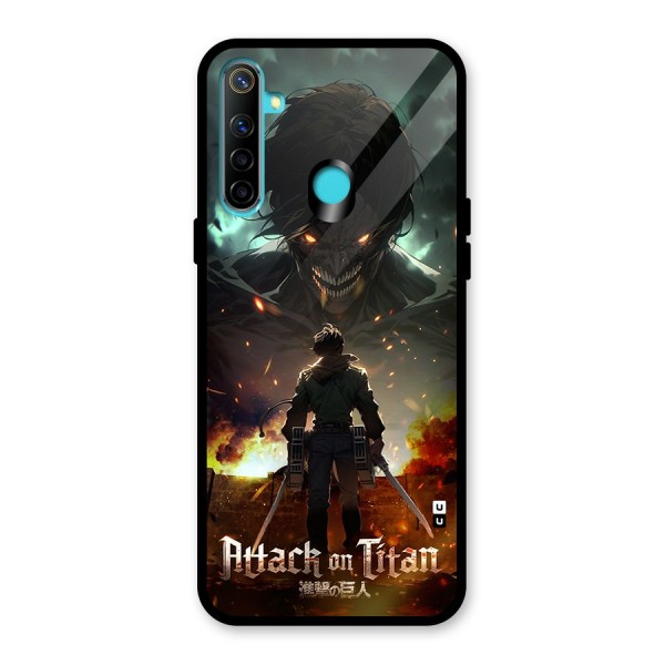 Atack On Titan Glass Back Case for Realme 5