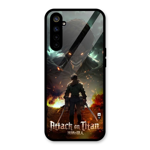 Atack On Titan Glass Back Case for Realme 6