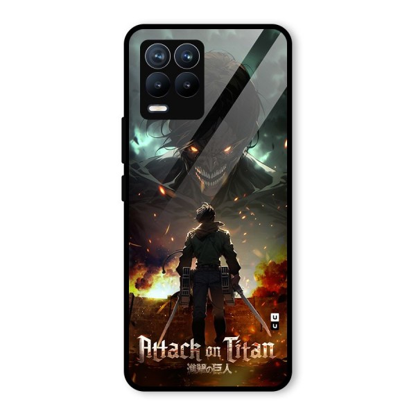 Atack On Titan Glass Back Case for Realme 8