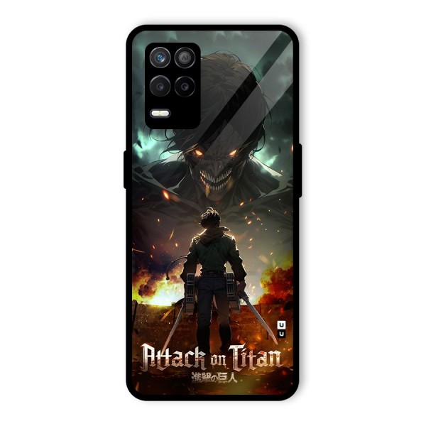 Atack On Titan Glass Back Case for Realme 9 5G