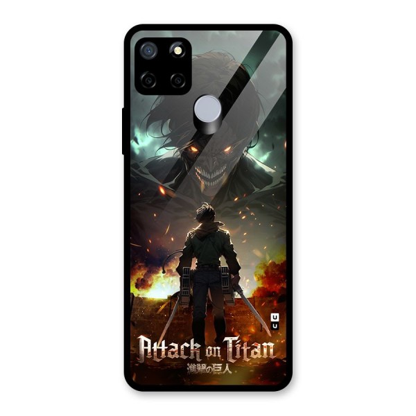 Atack On Titan Glass Back Case for Realme C12