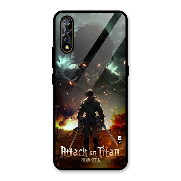 Atack On Titan Glass Back Case for Vivo Z1x