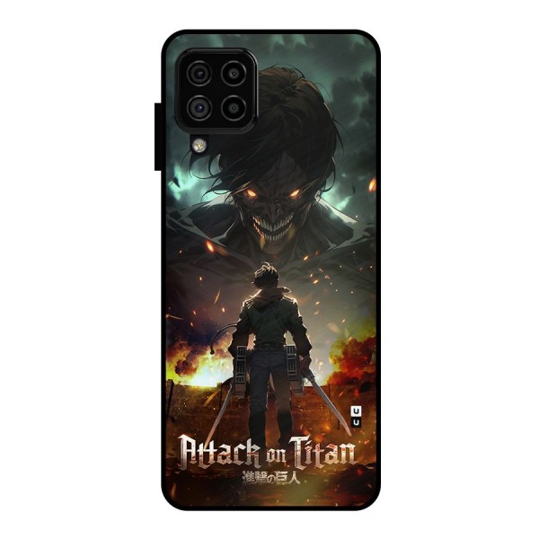 Atack On Titan Metal Back Case for Galaxy A22 4G