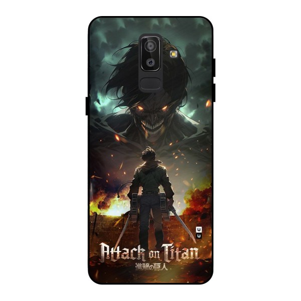 Atack On Titan Metal Back Case for Galaxy J8