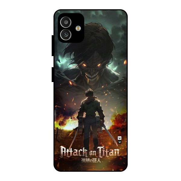 Atack On Titan Metal Back Case for Galaxy M13 5G