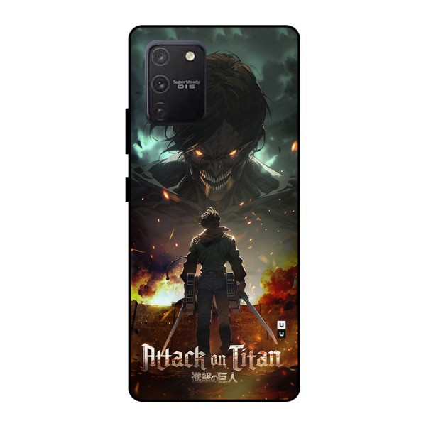 Atack On Titan Metal Back Case for Galaxy S10 Lite