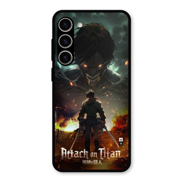 Atack On Titan Metal Back Case for Galaxy S23 Plus