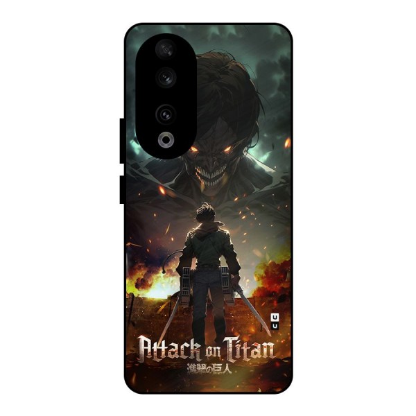 Atack On Titan Metal Back Case for Honor 90