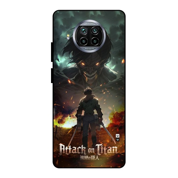 Atack On Titan Metal Back Case for Mi 10i