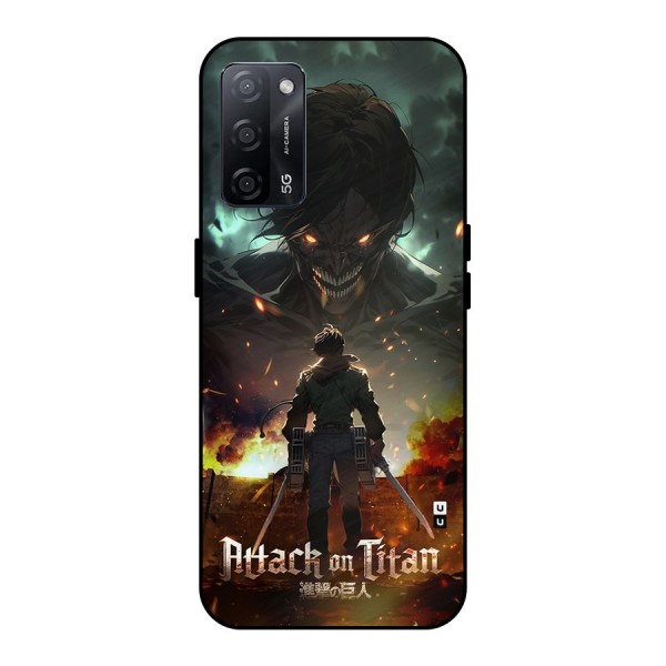 Atack On Titan Metal Back Case for Oppo A53s 5G