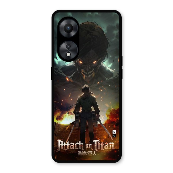 Atack On Titan Metal Back Case for Oppo A78