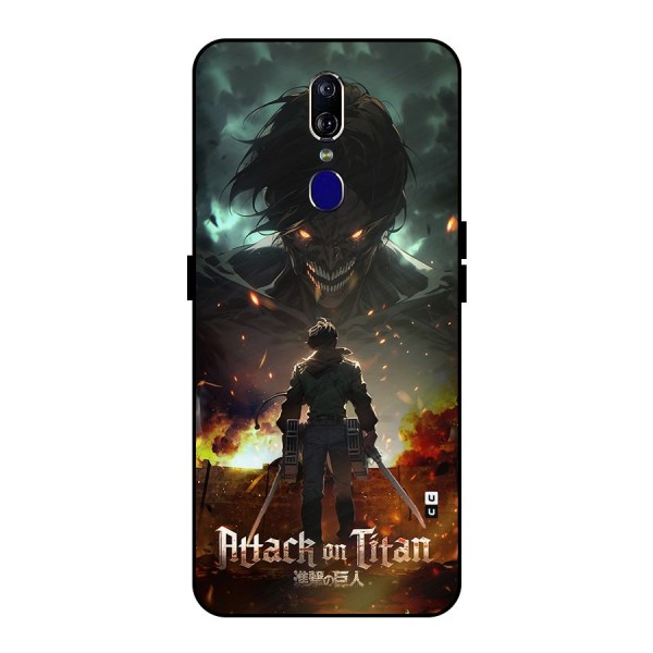 Atack On Titan Metal Back Case for Oppo F11