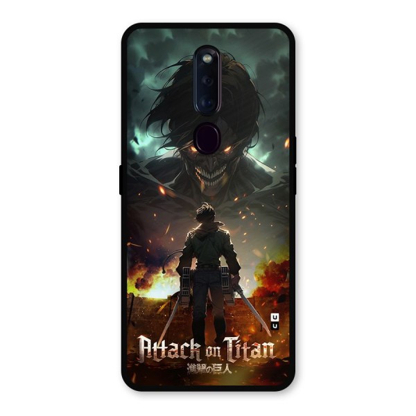 Atack On Titan Metal Back Case for Oppo F11 Pro