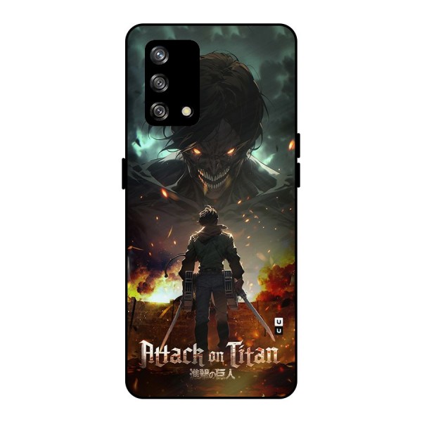 Atack On Titan Metal Back Case for Oppo F19