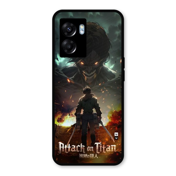 Atack On Titan Metal Back Case for Oppo K10 (5G)