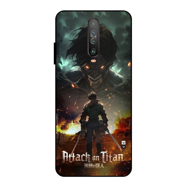 Atack On Titan Metal Back Case for Poco X2