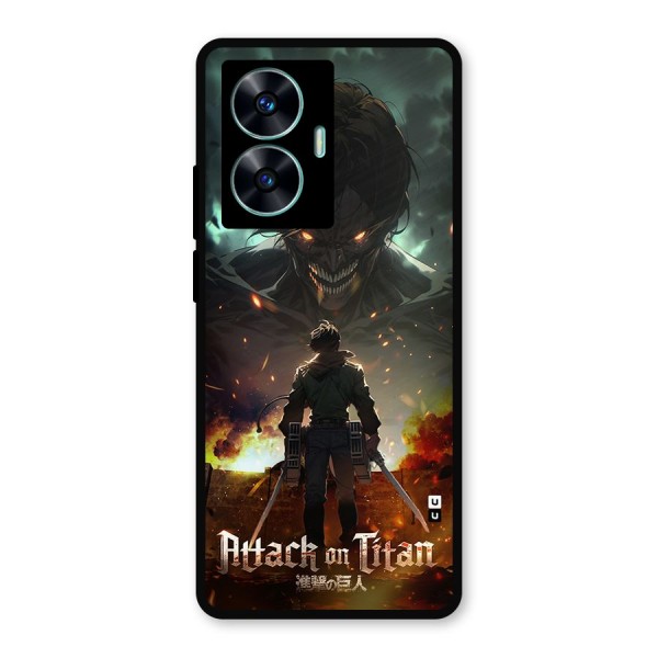 Atack On Titan Metal Back Case for Realme C55