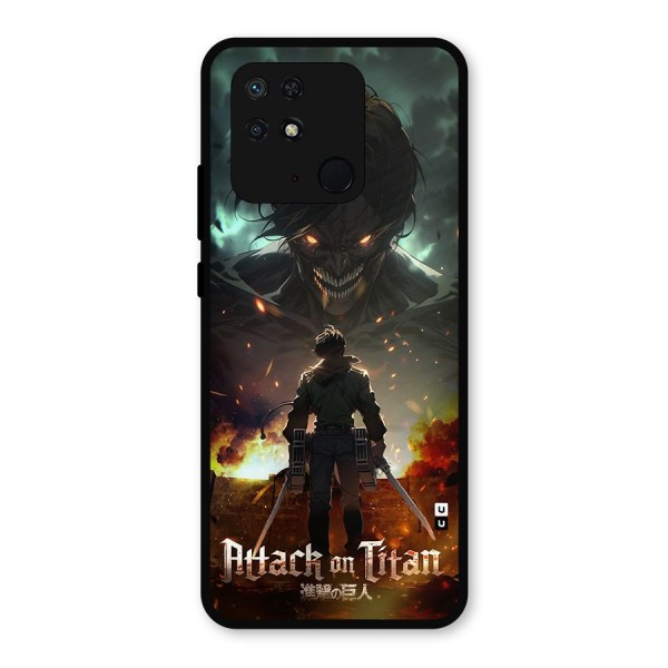 Atack On Titan Metal Back Case for Redmi 10