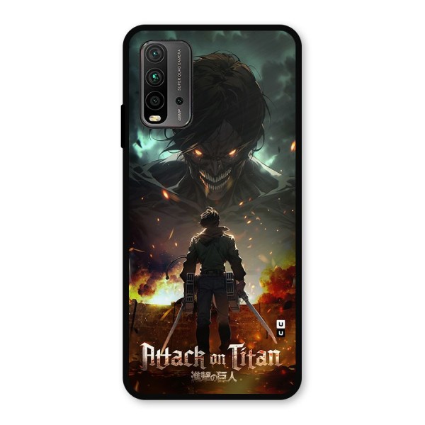 Atack On Titan Metal Back Case for Redmi 9 Power