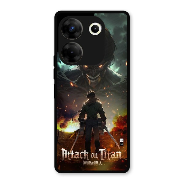 Atack On Titan Metal Back Case for Tecno Camon 20