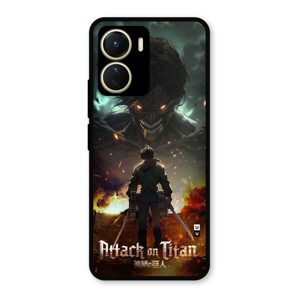 Atack On Titan Metal Back Case for Vivo T2x