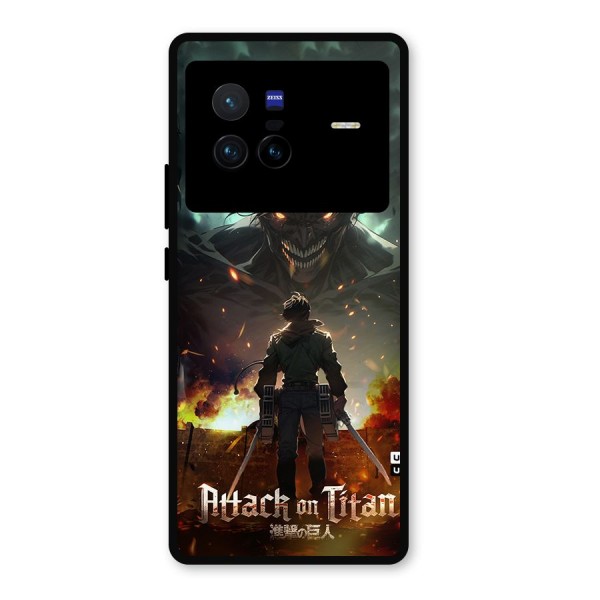 Atack On Titan Metal Back Case for Vivo X80