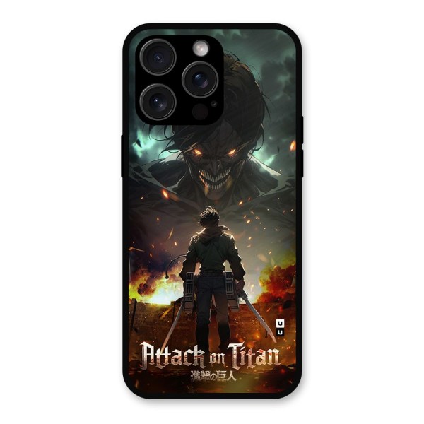 Atack On Titan Metal Back Case for iPhone 15 Pro Max