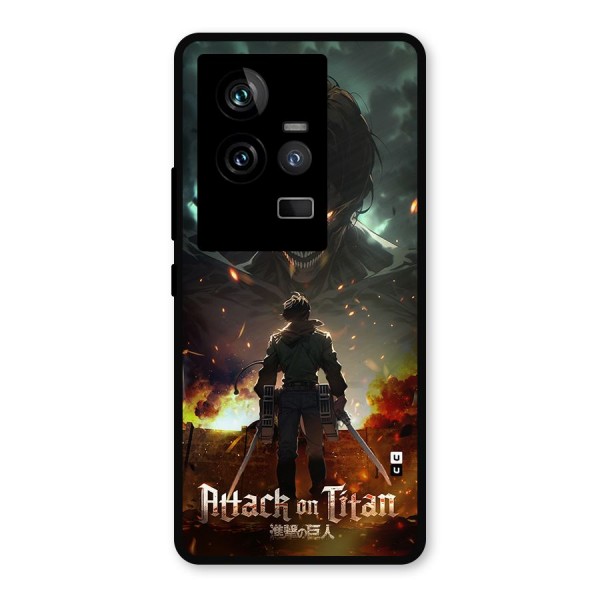 Atack On Titan Metal Back Case for iQOO 11 5G