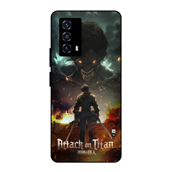 Atack On Titan Metal Back Case for iQOO Z5