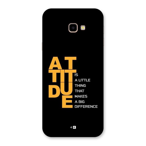 Attitude Difference Back Case for Galaxy J4 Plus