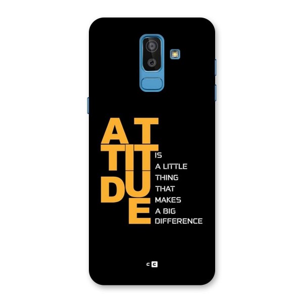 Attitude Difference Back Case for Galaxy J8