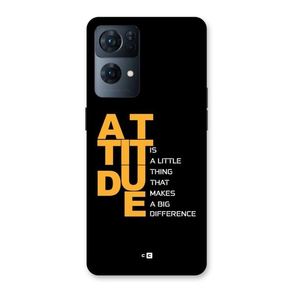 Attitude Difference Back Case for Oppo Reno7 Pro 5G