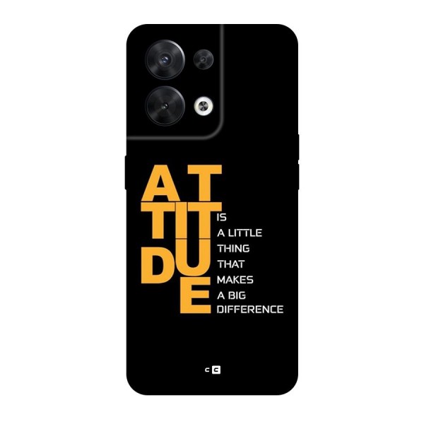 Attitude Difference Back Case for Oppo Reno8 5G